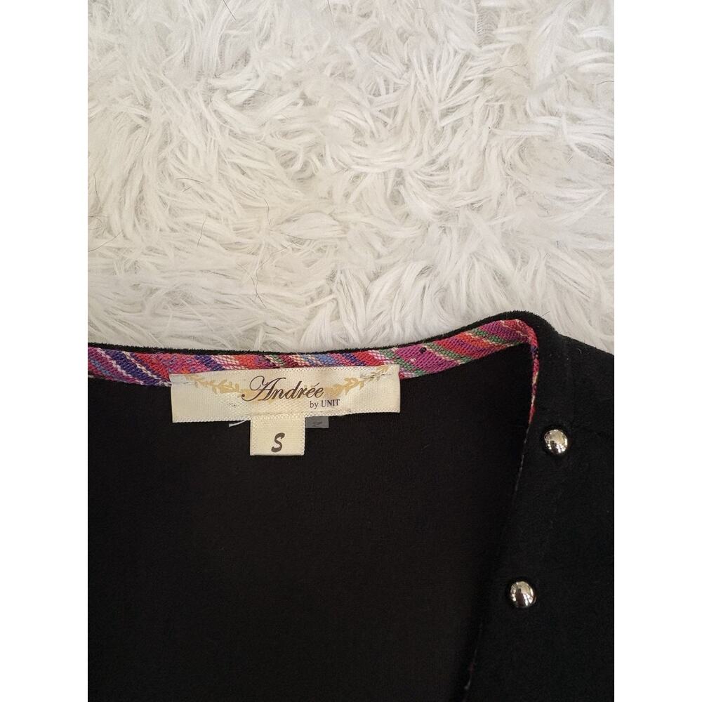 Andree My Unit S Black Cactus Fringe Suede Vest. Fun, Great Qual & Condition - Picture 6 of 14